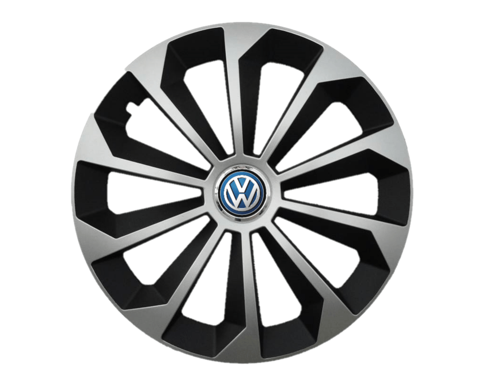 Set 4 capace roti Fame II cu inel R15, pentru gama auto Volkswagen