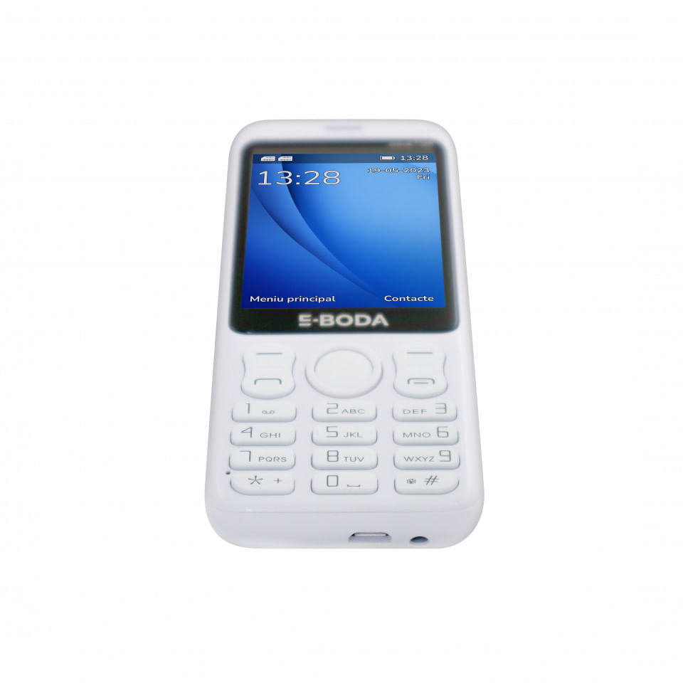 Barphone Telefon Mobil E-Boda Speak T328, 32 MB RAM, Memorie pana la 8 GB cu MicroSD card, Dual Sim, Alb - 3 | YEO