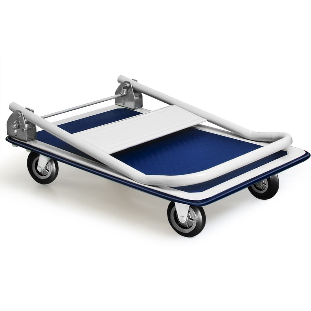 Carucior cu platforma Pliabil , 83 x 47.5 x 73 cm, argintiu-albastru, 150 kg — imaginea 3