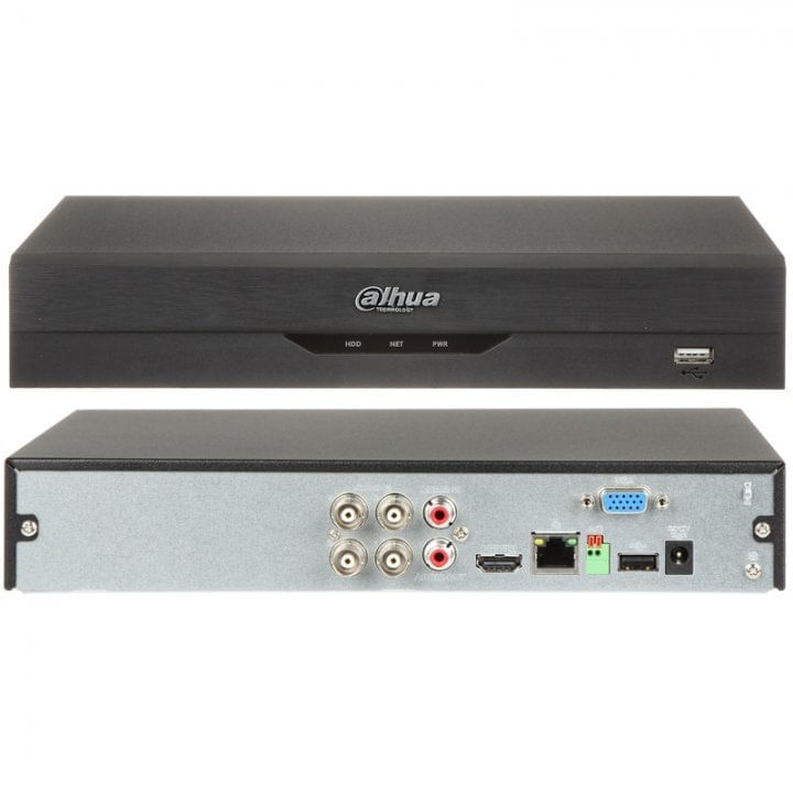 DVR Dahua XVR5104HS-4KL-I2, 4 canale, 4K-N/5MP, Pentabrid HDCVI/AHD/TVI/CVBS/IP