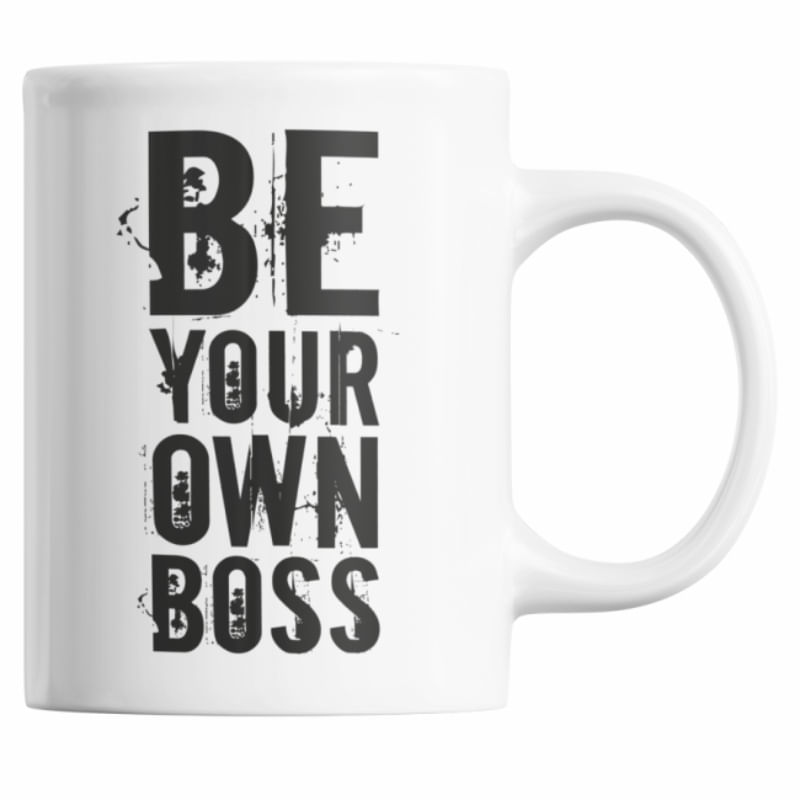 Cana cadou pentru prieteni, antreprenori, intreprinzatori sau afaceristi, cu mesaj inedit: "Be your own boss - Fii propriul tau sef!", Priti Global, 3