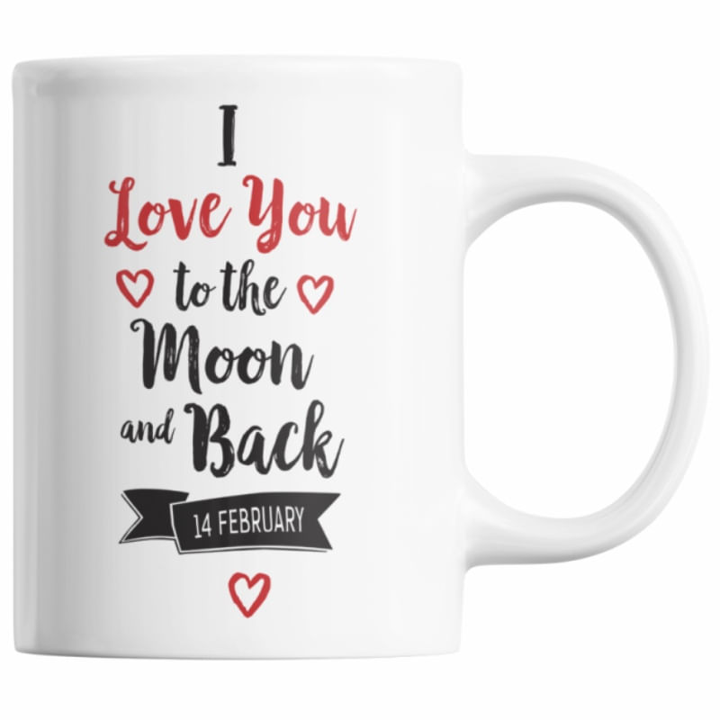 Cana pentru ziua indragostitilor, Priti Global, I love you to the moon and back, 14 Februarie, 300 ml