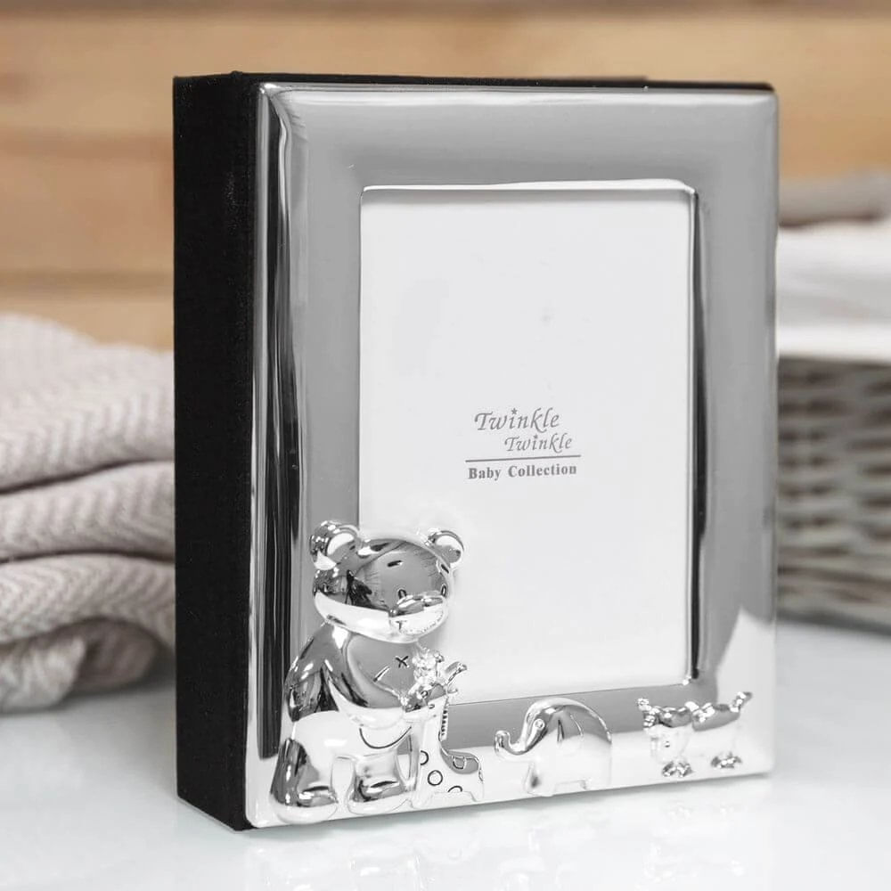 Rama foto, cu album foto, argintata, colectia Twinkle, 10x15cm - imagine 2