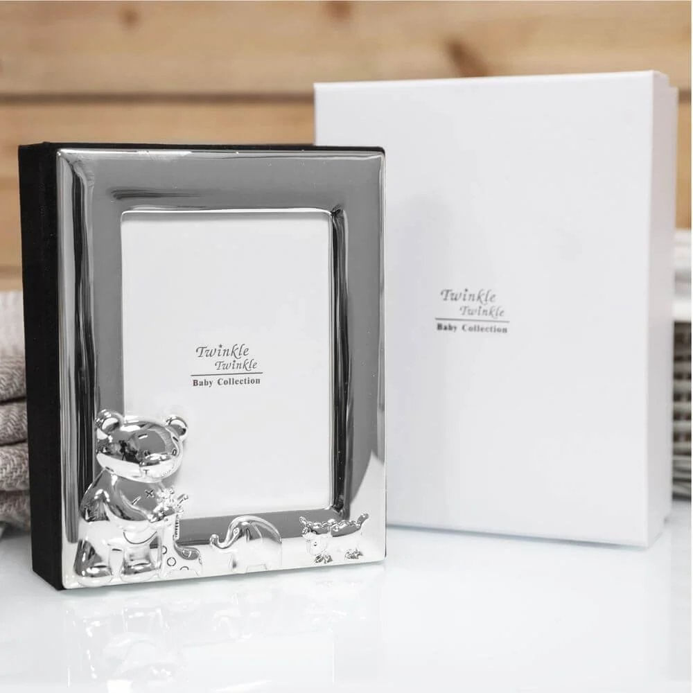 Rama foto, cu album foto, argintata, colectia Twinkle, 10x15cm - imagine 3