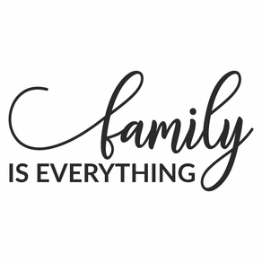 filmul everything everything online subtitrat in romana Sticker decorativ pentru familie, Priti Global, family is Everything, negru, 80 x 40