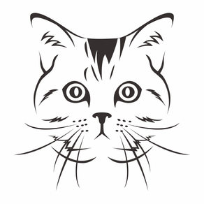 tort in forma de cap de pisica Sticker bucatarie, pentru frigider, cu cap de pisica, negru, 45 x 45