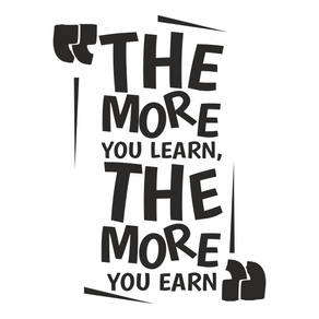 you don t mess with the zohan Sticker cu mesaj motivational, decorativ, the more you learn, the more you earn, negru, 57 x 77