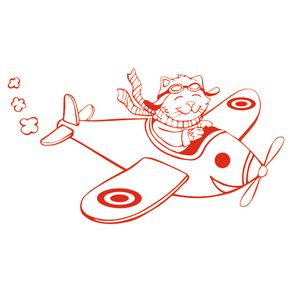 jojo's bizarre adventure serie de cărţi de benzi desenate Sticker decorativ modern, Pentru camera copiilor, Pisica aviator, Benzi desenate, PVC autocolant, Rosu 97 x 55