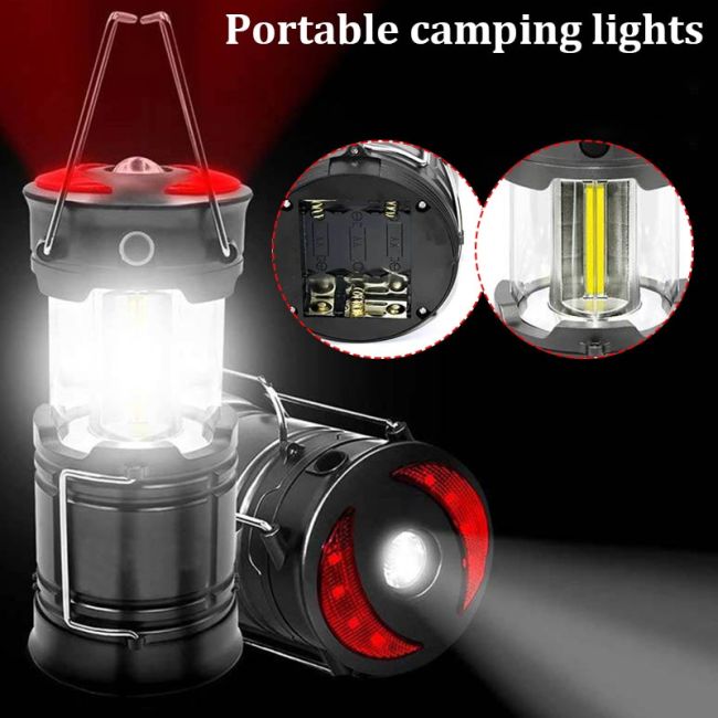 Lampa Turistica LED, 3in1, extensibila, 4 moduri de lucru (cort, tabara, camping, rulota, calatorii, expeditii) — imaginea 5