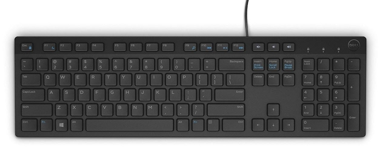 Tastatura DELL; model: KB 216; layout: US; NEGRU; USB; 