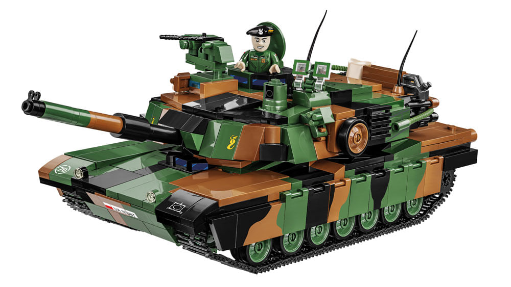 Set de construit Cobi M1A2 Abrams SEPv3 Polish Army, colectia Tancuri, 2623, 1017 piese - 2 | YEO