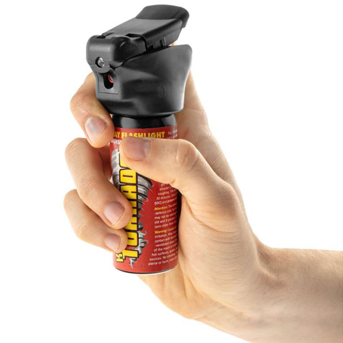 Spray cu piper IdeallStore®, Tornado KO, lanterna LED, jet, auto-aparare, 50 ml - 2 | YEO