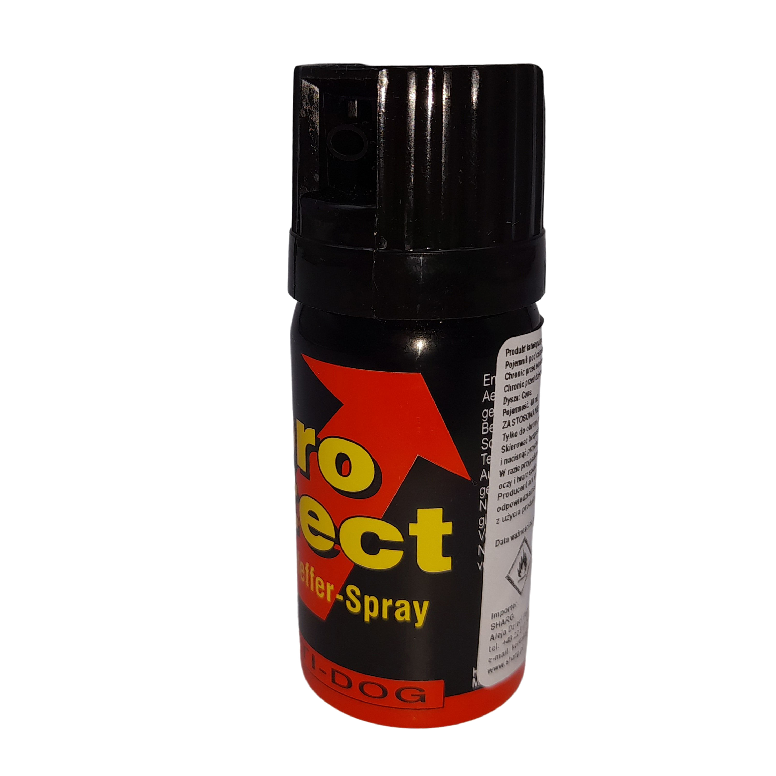 Spray cu piper IdeallStore®, Pro Defence, dispersant, auto-aparare, 40 ml, negru - 1 | YEO