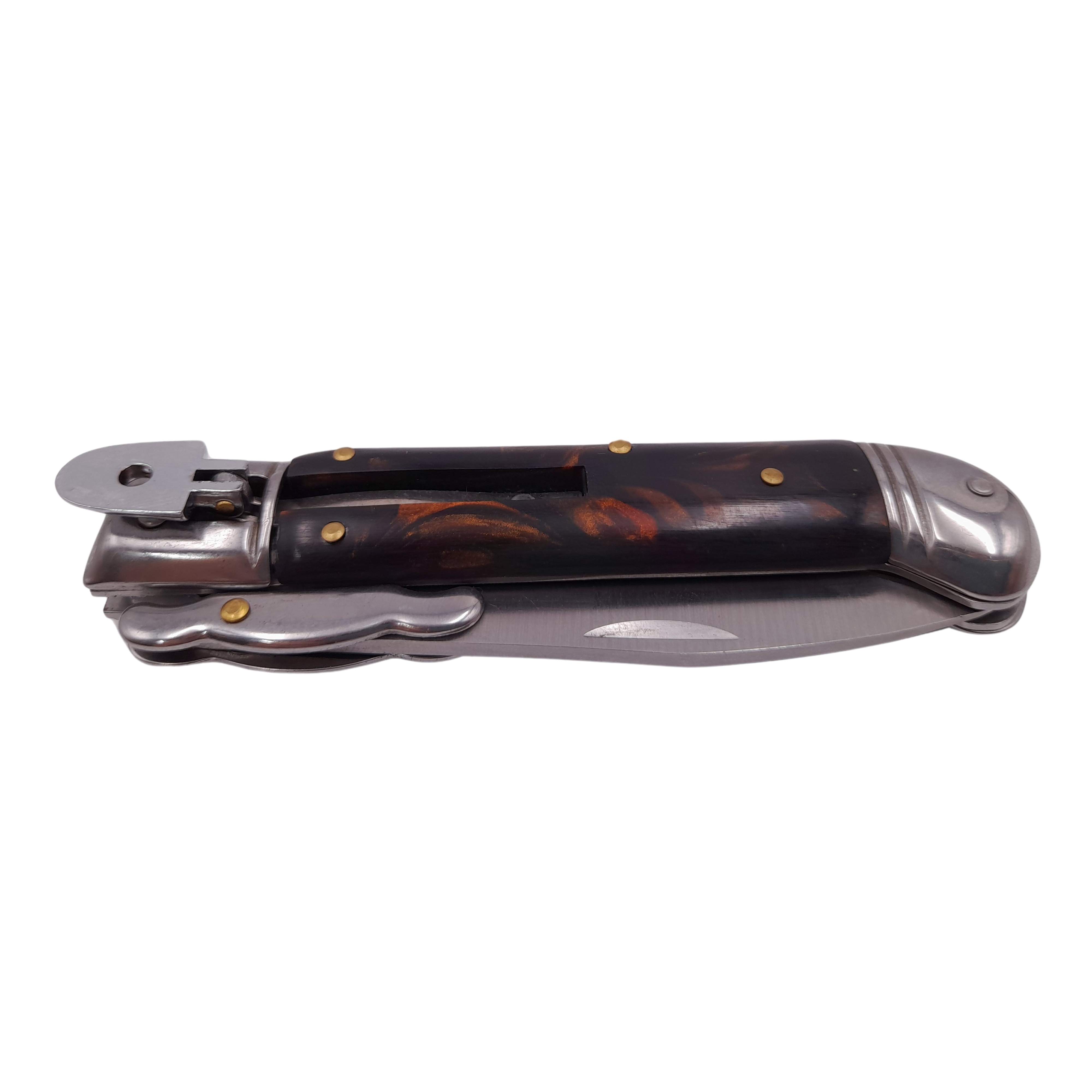 Briceag de vanatoare automat IdeallStore®, Renaissance Spirit, otel inoxidabil, 20.5 cm, maro - 2 | YEO