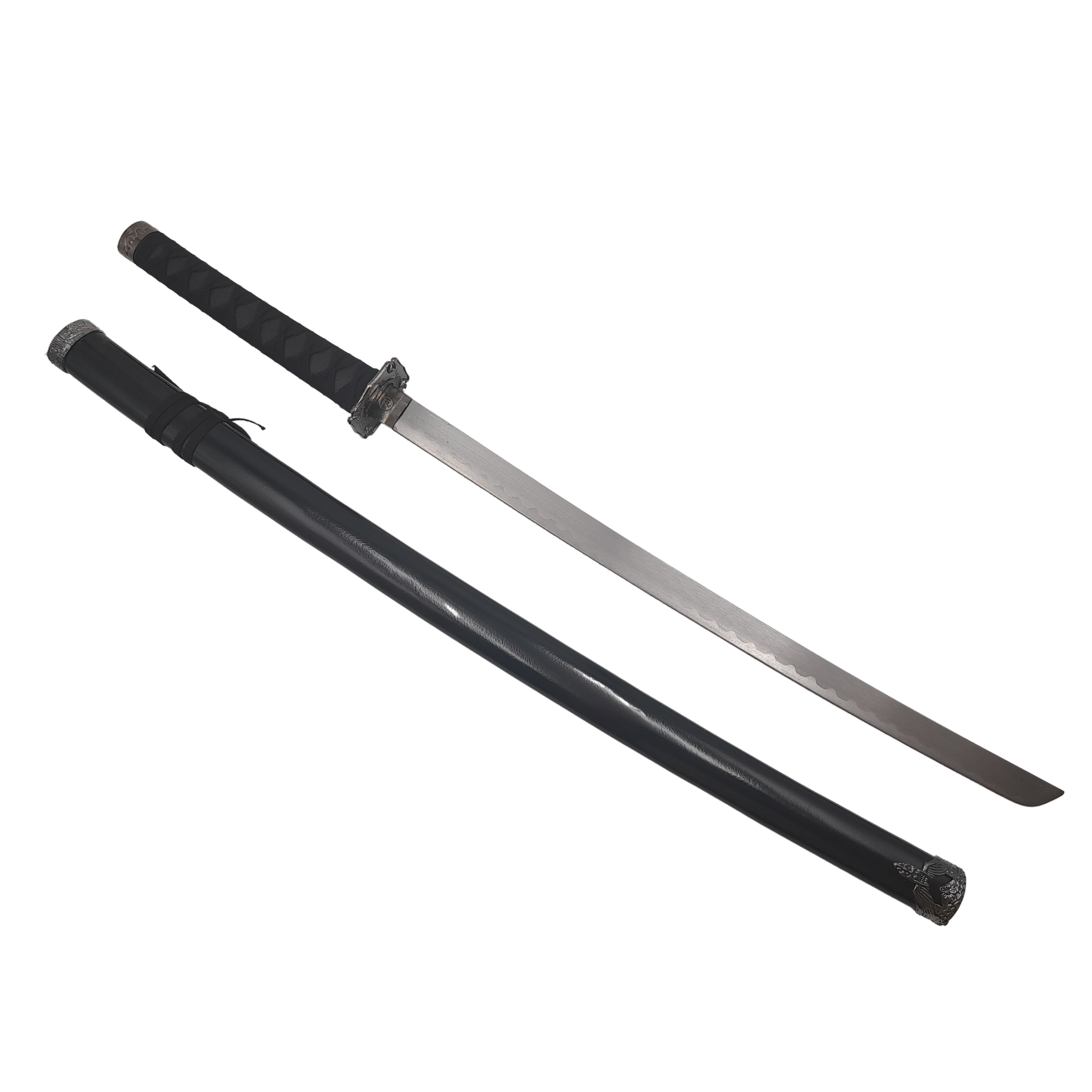 Sabie katana decorativa IdeallStore®, panoplie, Last Samurai, negru, metal, 51.5 cm, suport inclus - 3 | YEO