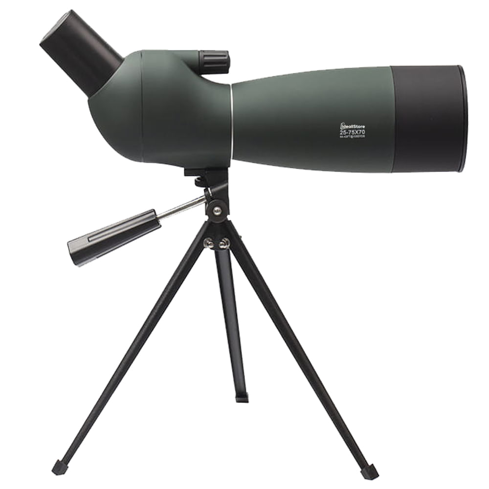 Luneta astronomie IdeallStore®, Space Agent, 25-75x70, zoom optic, 37 cm, verde inchis, trepied inclus