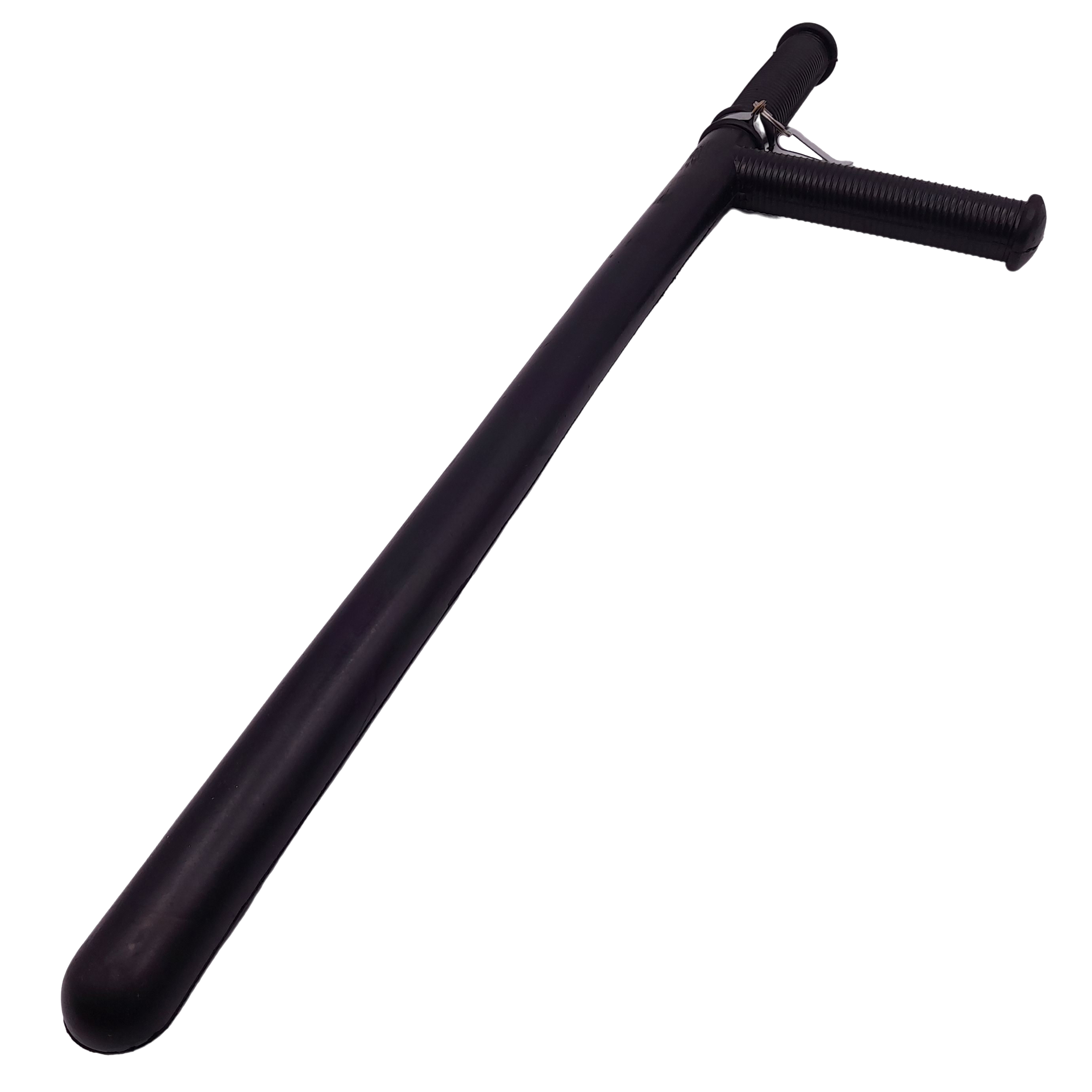 Tonfa autoaparare IdeallStore®, Police Force, cauciuc, 60 cm, negru, agatatoare inclusa - 2 | YEO