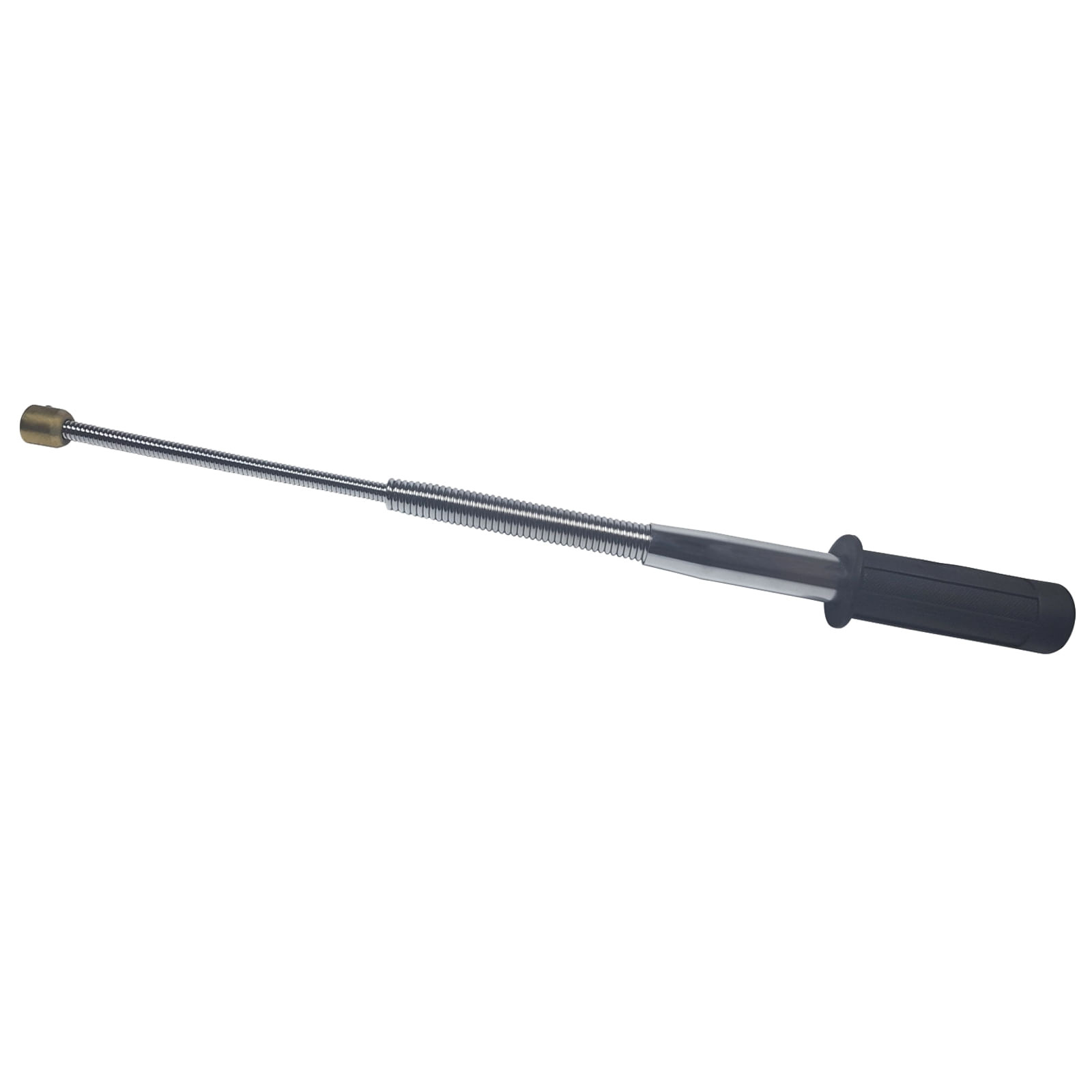 Baston telescopic flexibil maner cauciuc, 47 cm, argintiu - 1 | YEO