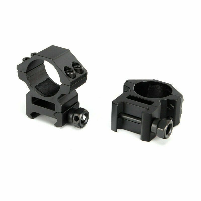 Inele de montura pentru lunete airsoft IdeallStore®, 22 mm, metalice, negre - 2 | YEO