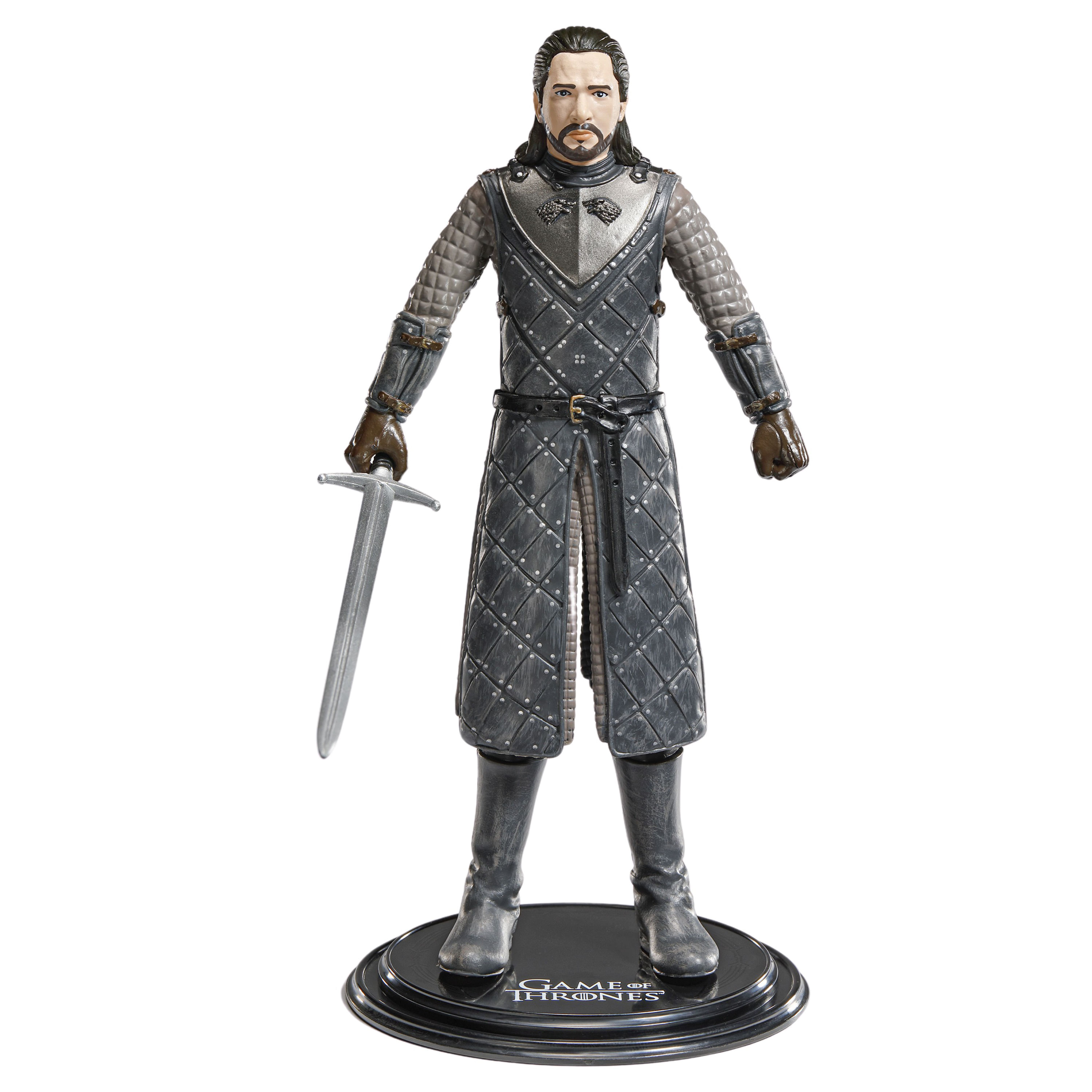 Figurina articulata Game of Thrones IdeallStore®, Jon Snow, editie de colectie, 19 cm, stativ inclus