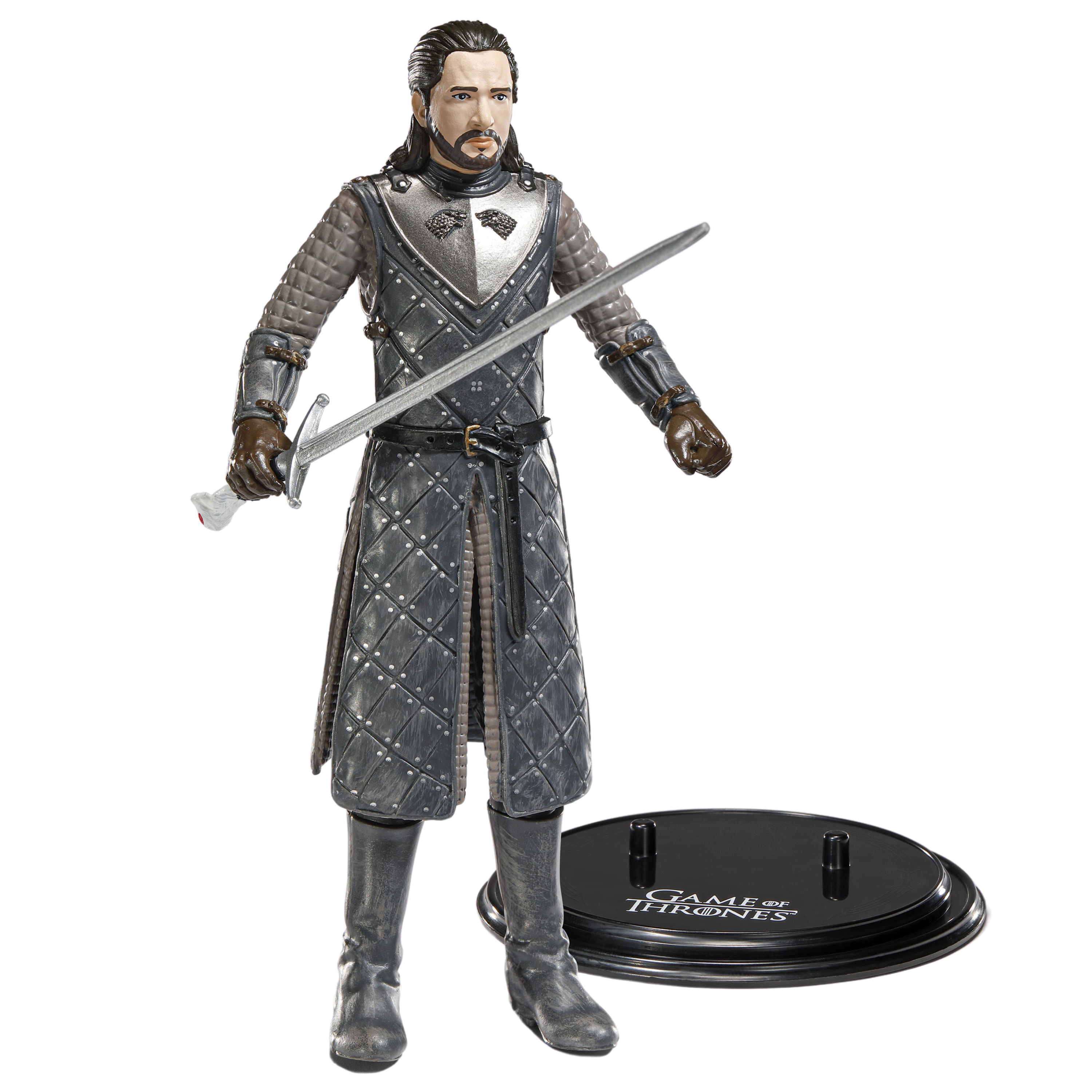 Figurina articulata Game of Thrones IdeallStore®, Jon Snow, editie de colectie, 19 cm, stativ inclus - 1 | YEO