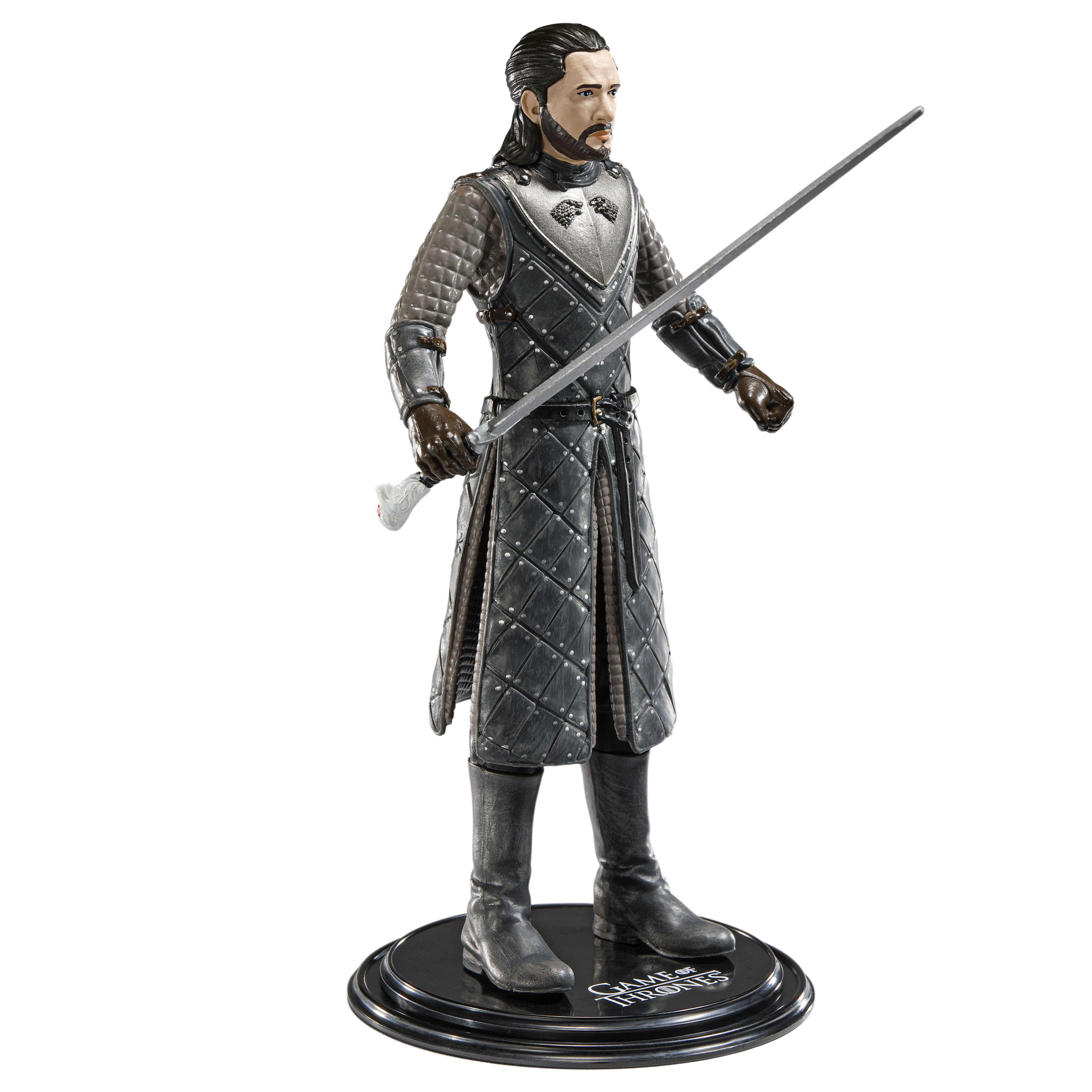 Figurina articulata Game of Thrones IdeallStore®, Jon Snow, editie de colectie, 19 cm, stativ inclus - 3 | YEO