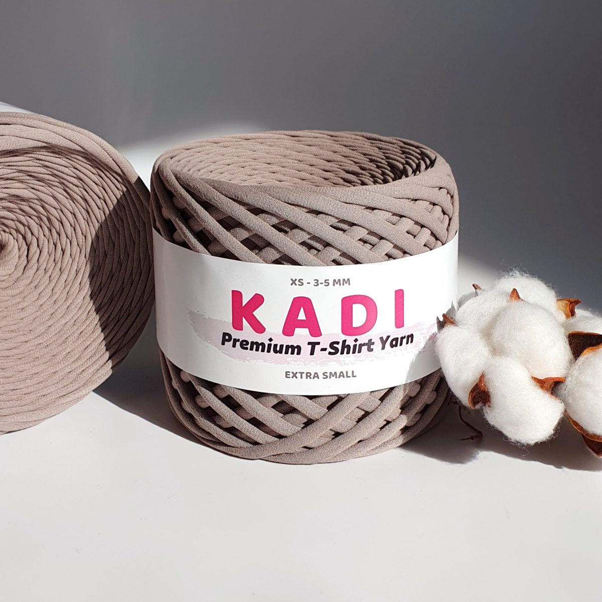 Fir de crosetat tip panglica KaDi XS 3-5 mm – Cacao