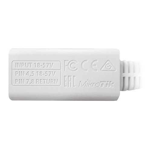 Injector PoE pasiv 18-57V, Gigabit - Mikrotik RBGPOE - 1 | YEO