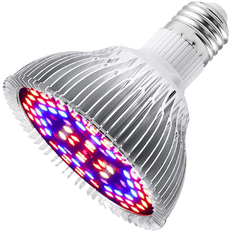 Bec LED pentru cresterea plantelor si legumelor la interior, acvariu, GlowforHome, E27, 100W, 150 Leduri, Argintiu - 2 | YEO