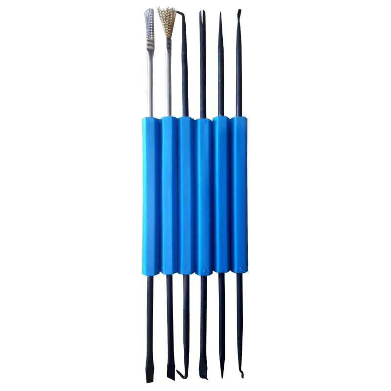 Kit profesional pentru lipit, GlowforHome, Letcon 60W cu LCD, Pompa de dezlipit cositor, Fire 22AWG, pensete - 2 | YEO