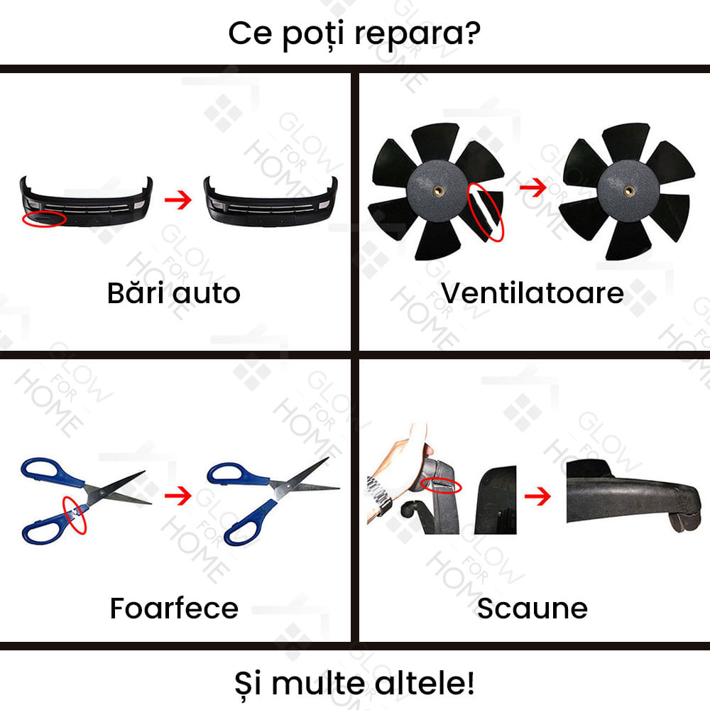 Set 500 bucati capse metalice de intarire pentru aparat sudat plastic, lipit/reparat bara auto, tip A, 0.8mm, otel - 3 | YEO
