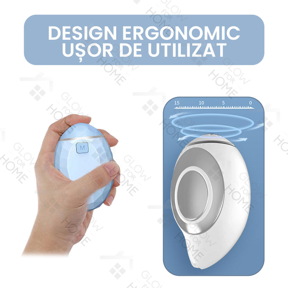 Dispozitiv inteligent de stimulare a somnului, GlowforHome, ameliorarea anxietatii, stimularea pulsului, USB, bleu - 3 | YEO