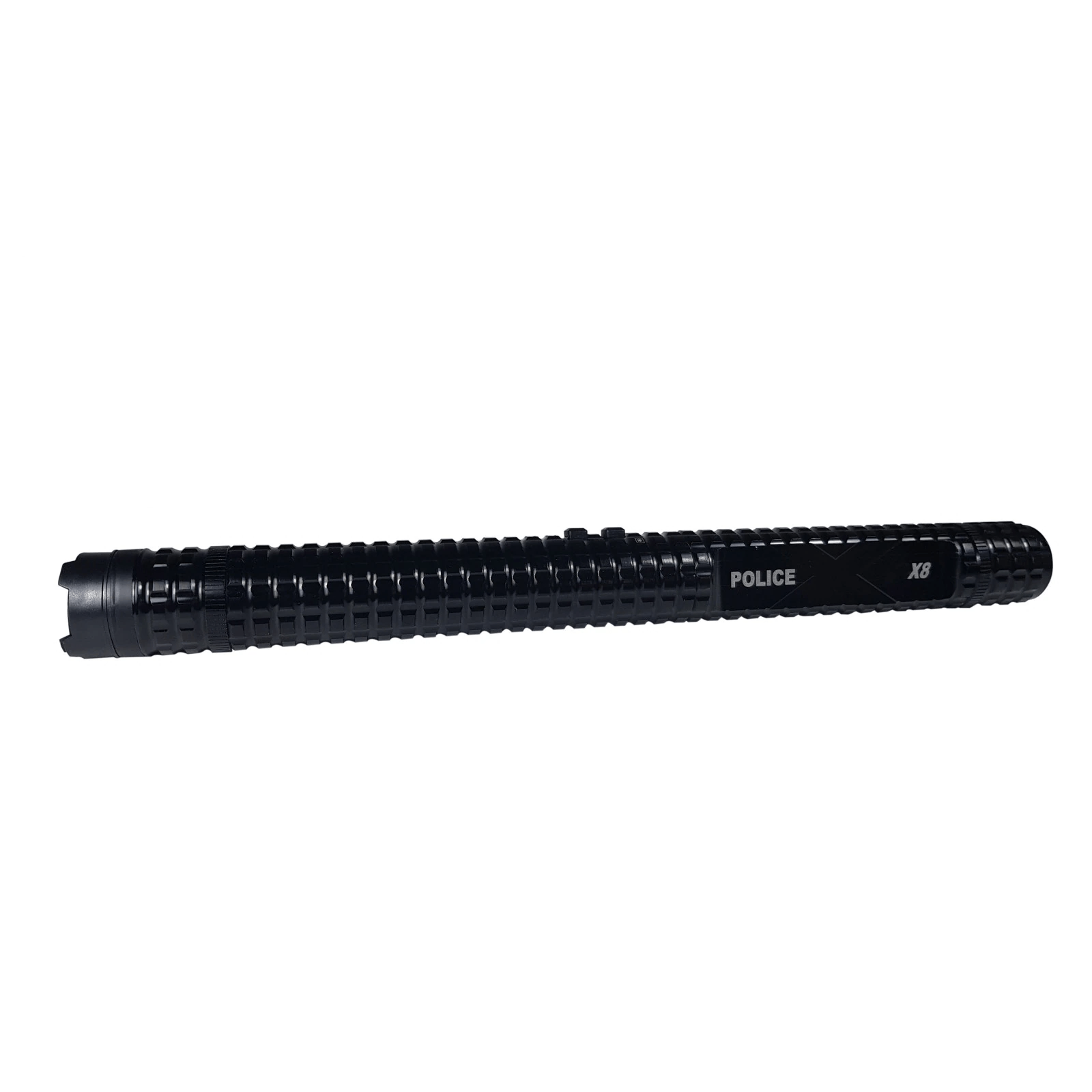 Baston electrosoc si lanterna IdeallStore®, Police X8, metalic, 35 cm, negru, acumulator inclus - 3 | YEO