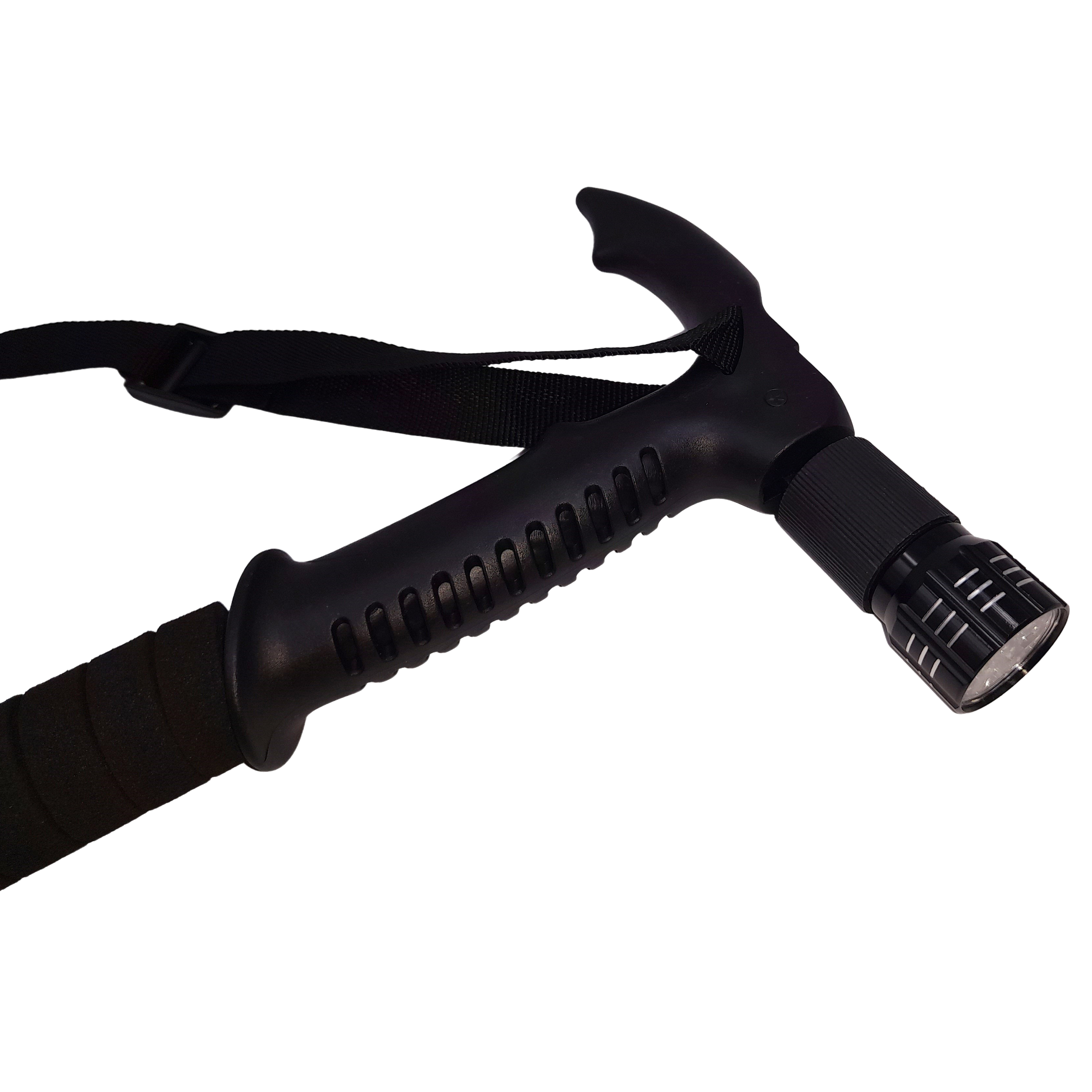 Baston trekking extensibil IdeallStore®, Ol Helper, aluminiu, lampa LED, 110 cm, albastru - 4 | YEO