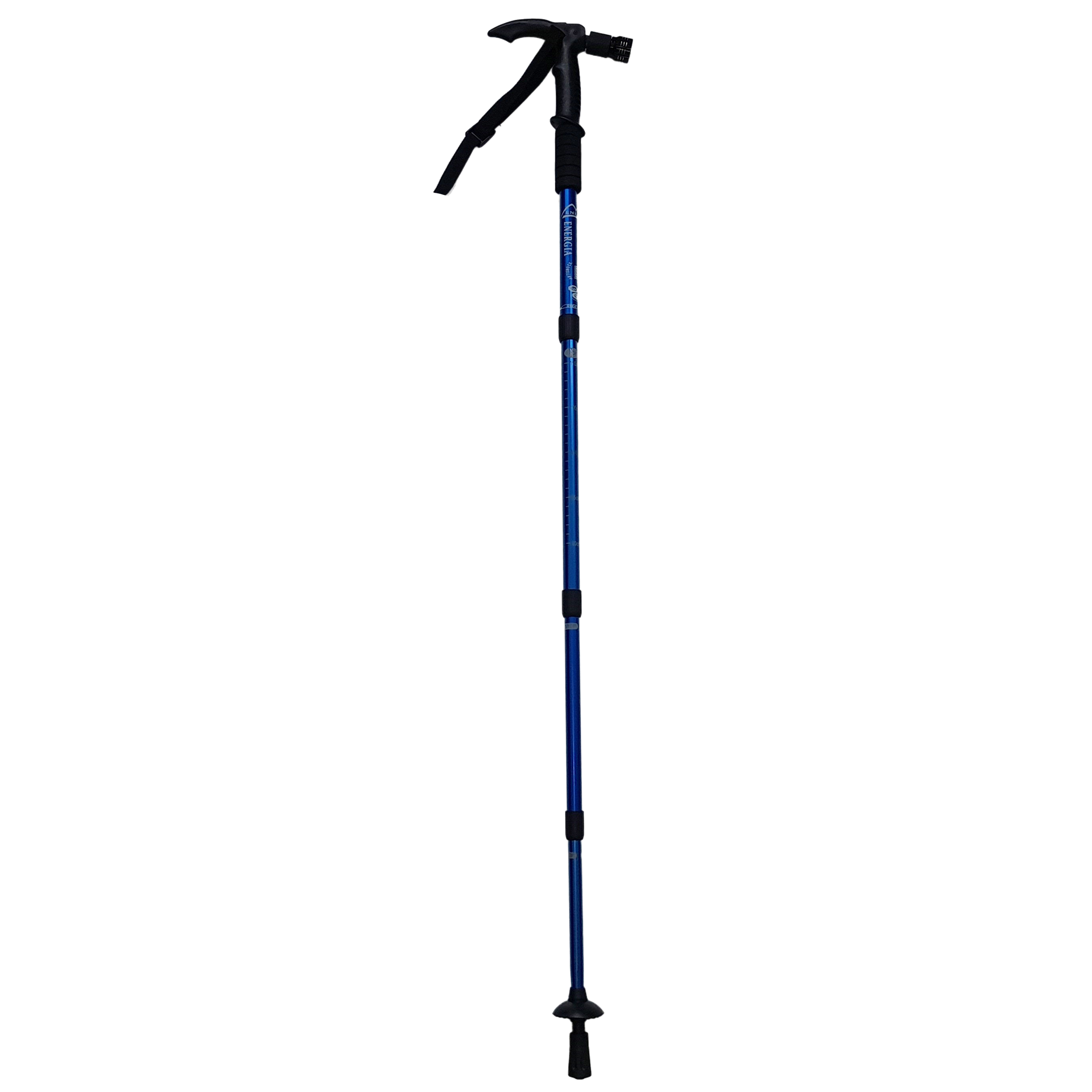 Baston trekking extensibil IdeallStore®, Ol Helper, aluminiu, lampa LED, 110 cm, albastru - 1 | YEO