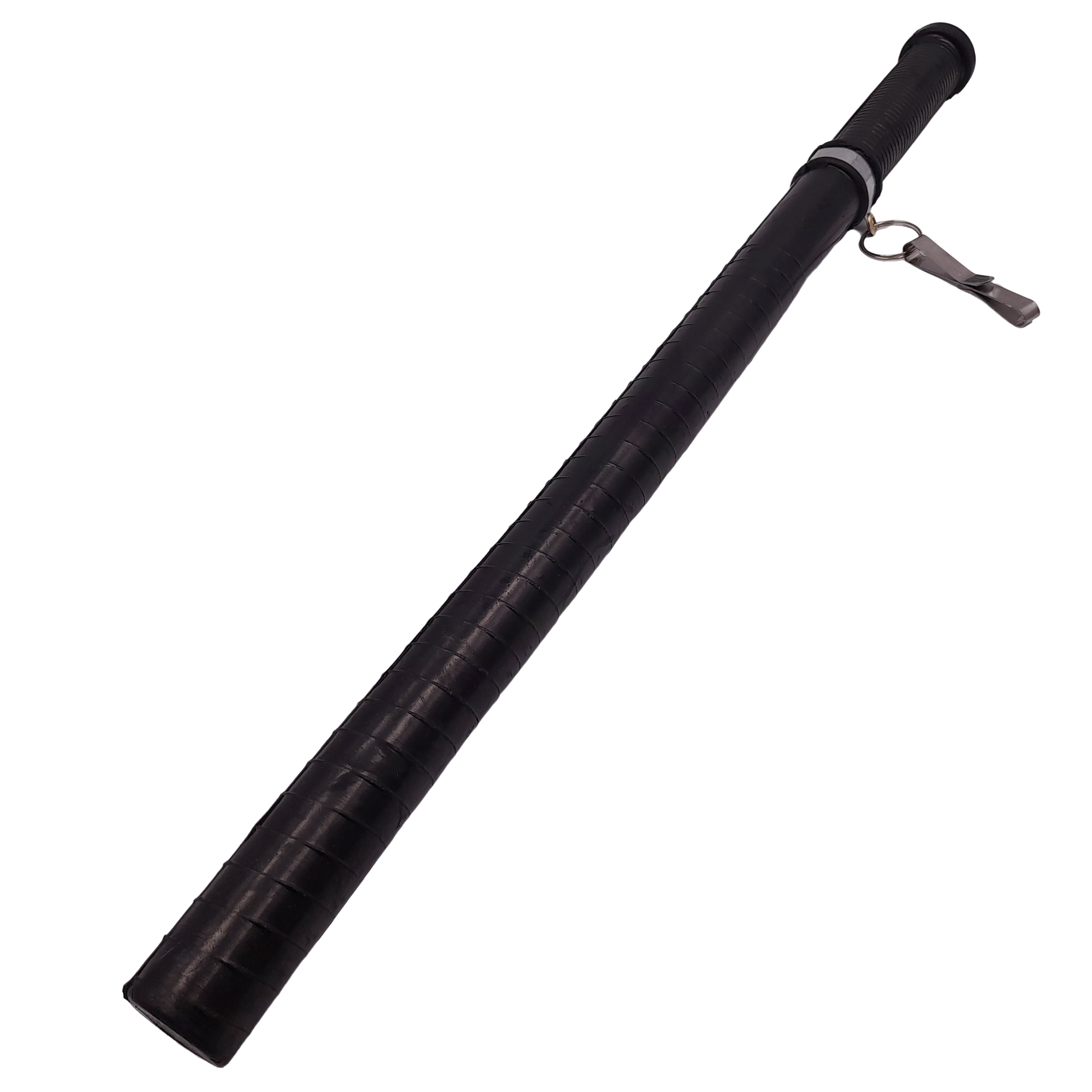 Tonfa autoaparare IdeallStore®, Police Force, cauciuc, 50 cm, negru, agatatoare inclusa - 2 | YEO