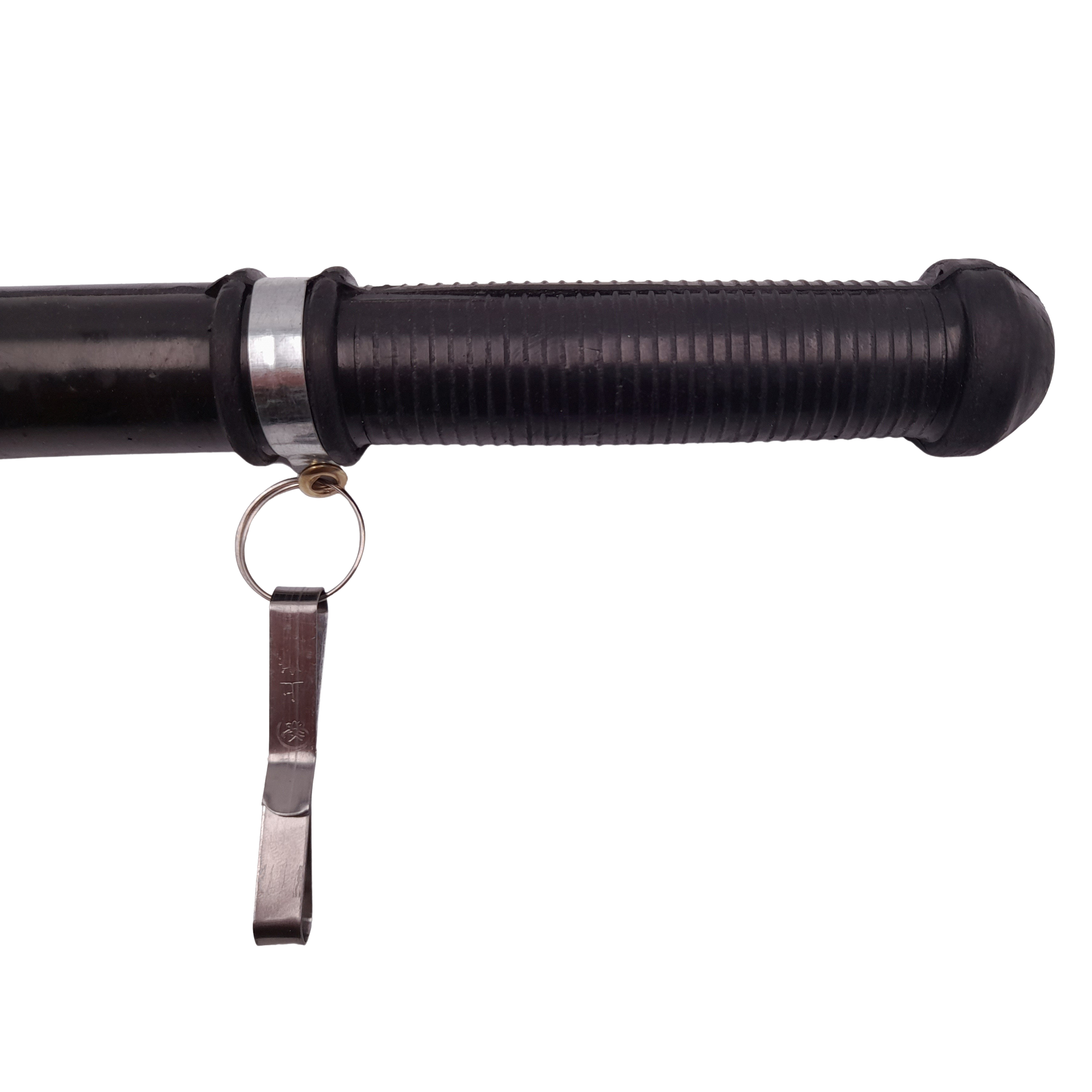 Tonfa autoaparare IdeallStore®, Police Force, cauciuc, 50 cm, negru, agatatoare inclusa - 3 | YEO