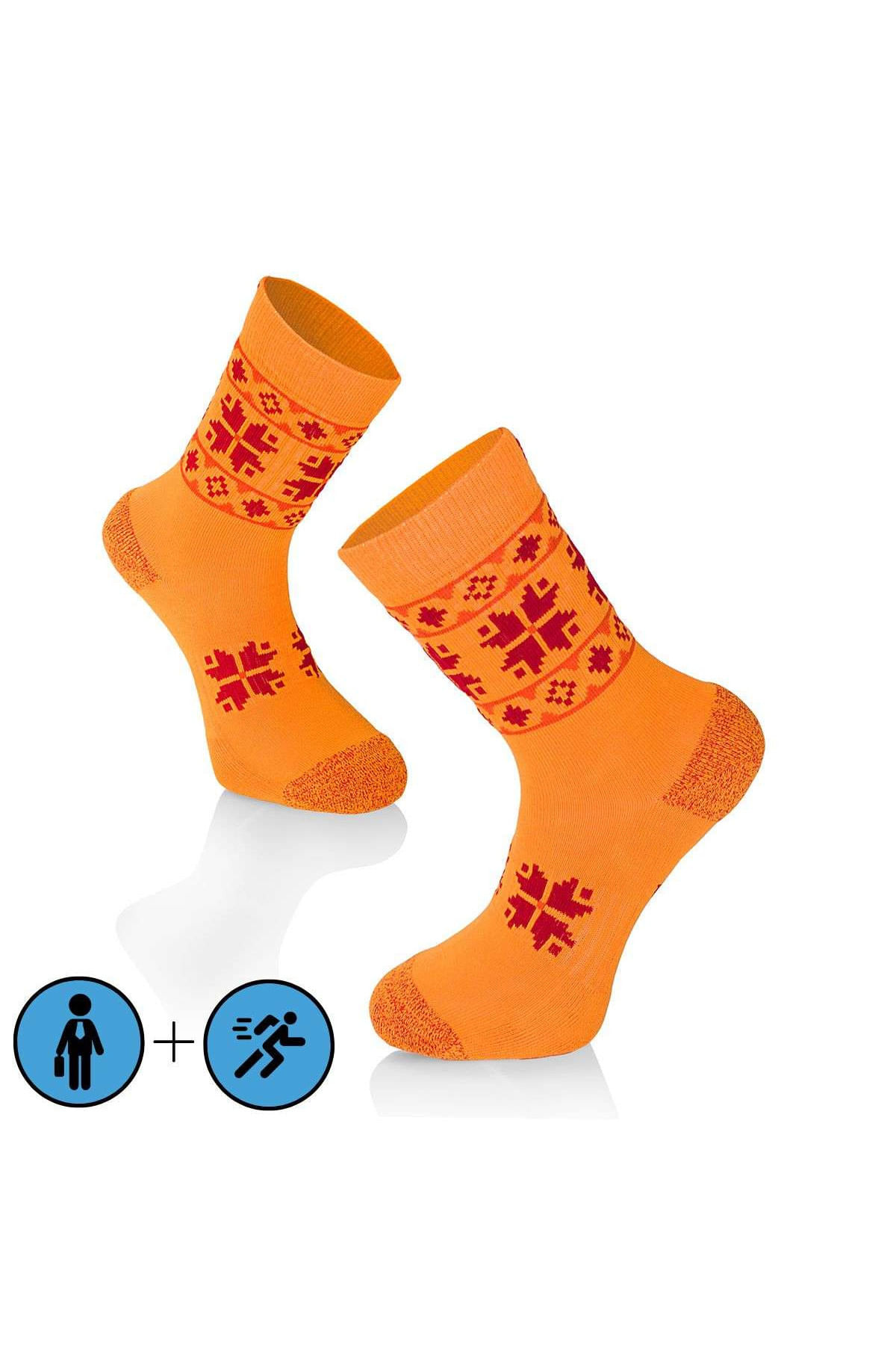 Sosete bumbac Active Lifestyle Socks ETHNO Galben, 43-46 EU