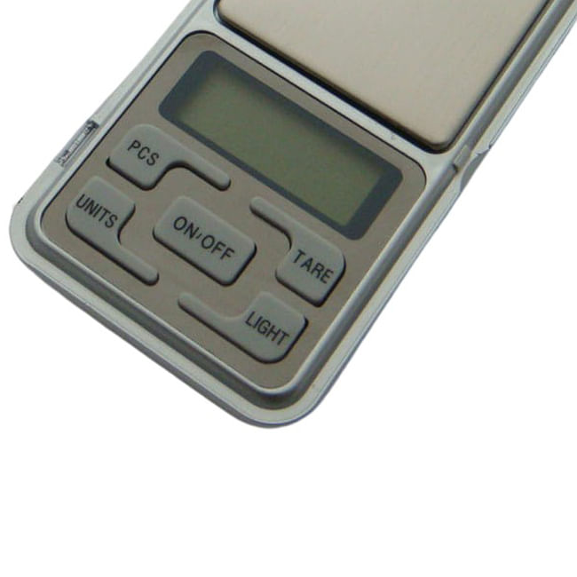 Cantar digital de buzunar IdeallStore®, True Weight, afisaj LCD, protectie plastic, 12 cm, 500g maxim, argintiu