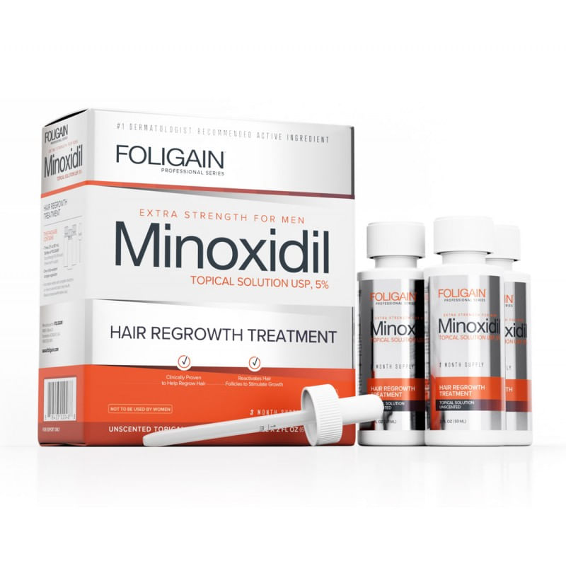 Foligain Minoxidil 5% - Regenerarea parului pentru barbati, 3 luni - 1 | YEO