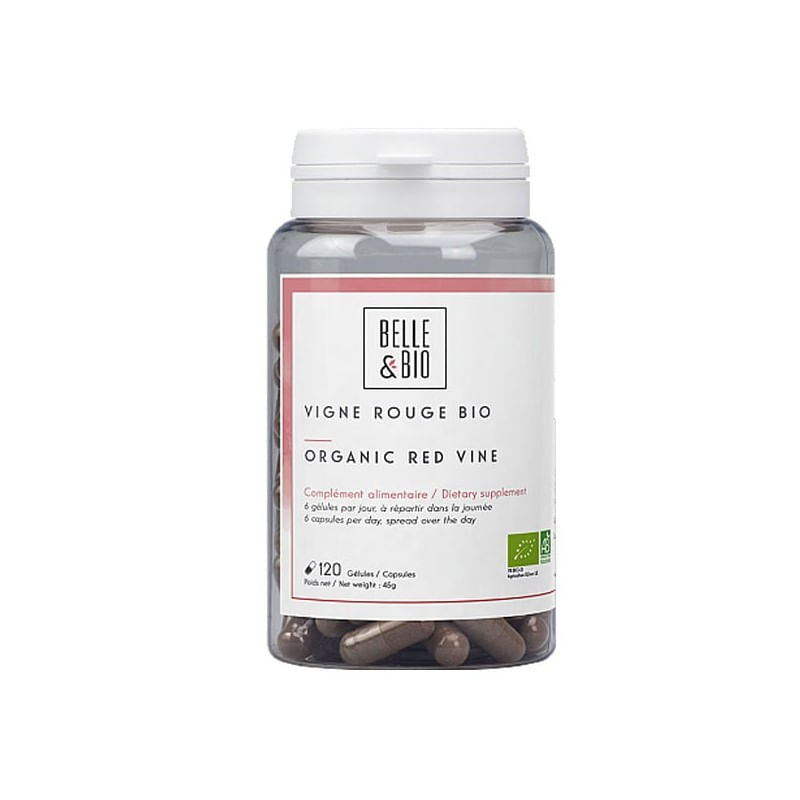 Belle&Bio Vita de vie rosie Bio 120 capsule (Pentru sistemul cardiovascular, varice) - 3 | YEO