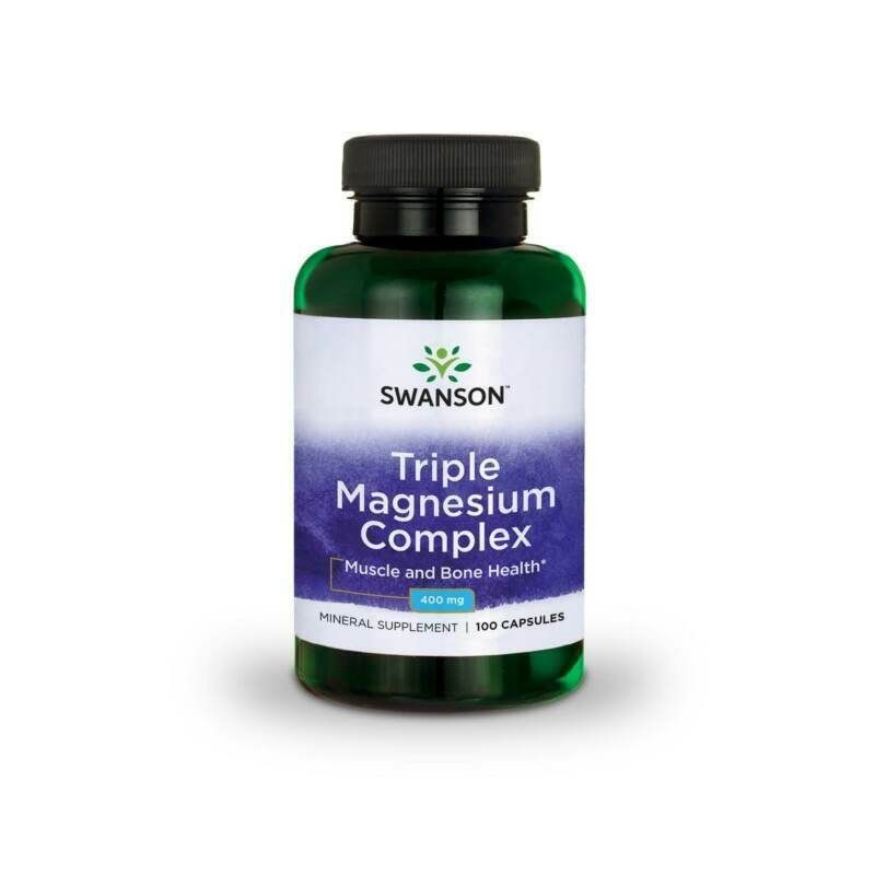 Swanson Triple Magnesium Complex, 400mg - 100 Capsule