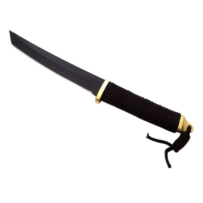 Cutit japonez IdeallStore®, Tanto Blade, 35 cm, negru, teaca cordura - 3 | YEO