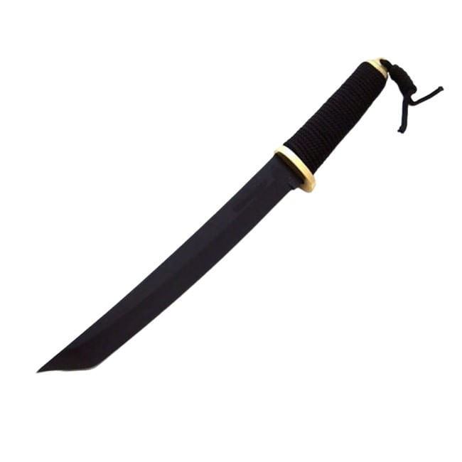 Cutit japonez IdeallStore®, Tanto Blade, 35 cm, negru, teaca cordura - 1 | YEO