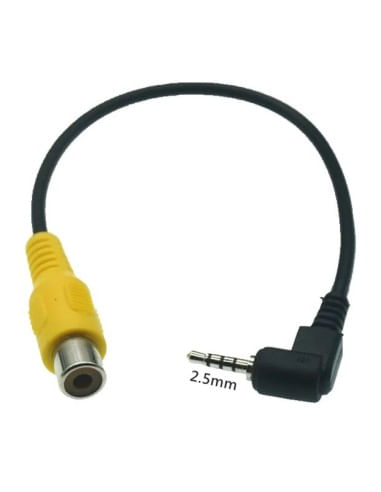 Cablu adaptor interfata camera video Jack 2.5mm - RCA - 1 | YEO