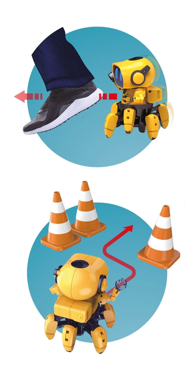 Robotelul Tibo - Set robot cu senzori si 6 picioare
