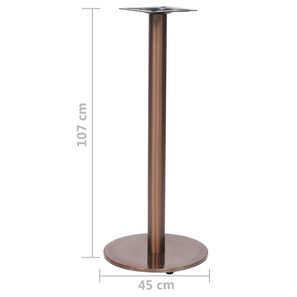 Picior masa de bistro, auriu, Ø45x107 cm, otel inoxidabil - 3 | YEO