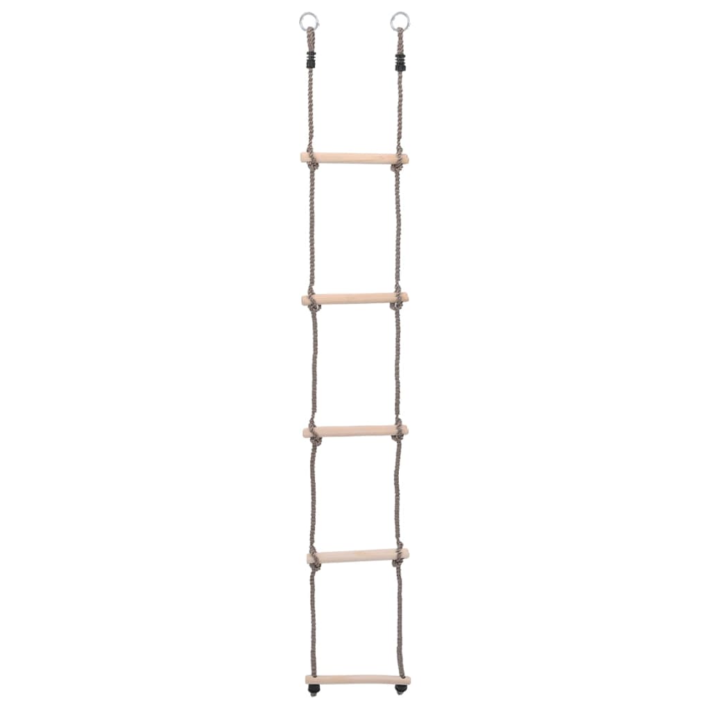 Scara cu 5 trepte, 210 cm, lemn masiv de pin