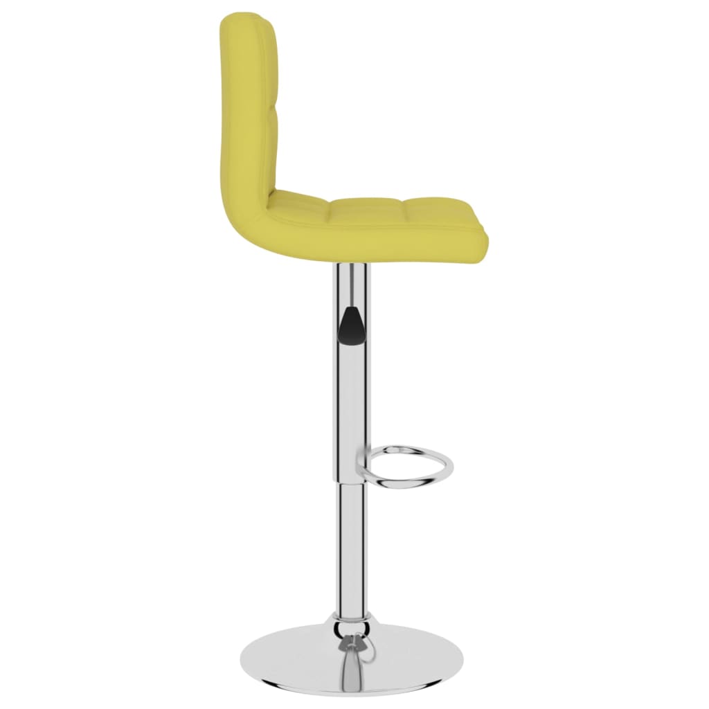Scaune de bar, 2 buc., verde, material textil — imaginea 5