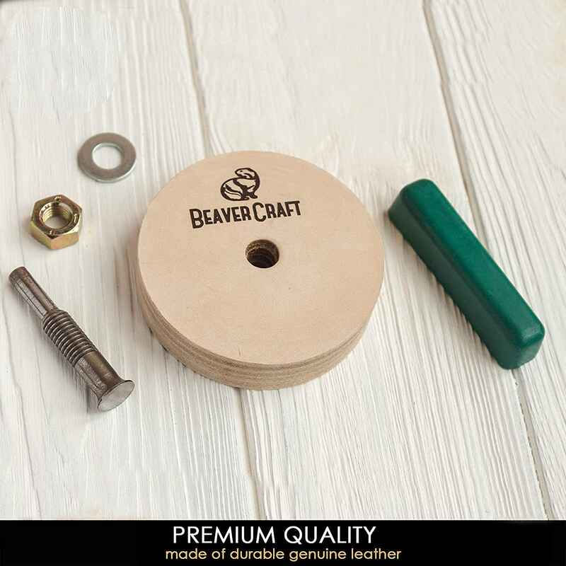 Disc de lustruit cu compus de ascutire BeaverCraft PW1